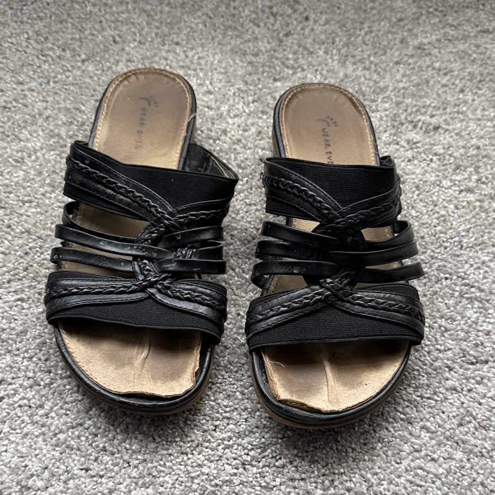 Wear. Ever. Black Sandals for Women